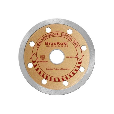 DISCO DIAM BRASKOKI PROF CONTINUO 110MM