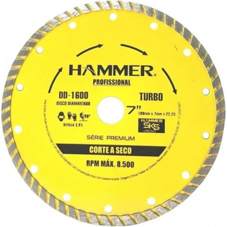 DISCO DIAM HAMMER TURBO 7 X 180MM