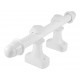 KIT CORTINA MEDIO SIMPLES BRANCO 1,5M