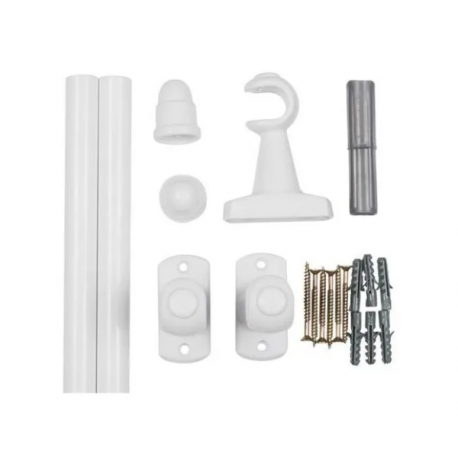 KIT CORTINA GROSSO SIMPLES BRANCO 05M