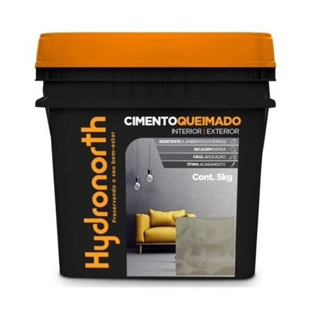 CIMENTO QUEIMADO HYDRONORTH CINZA CRONOS 5 KG