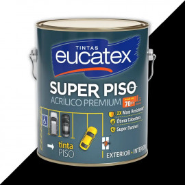 TINTA PISO EUCATEX PREMIUN PRETO 3.6L